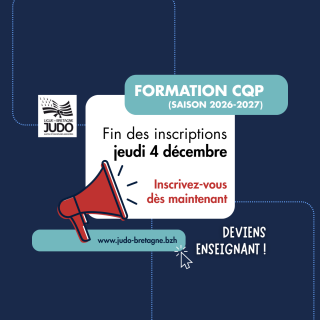 Image de l'actu 'Fin des inscriptions CQP - jeudi 4 décembre'