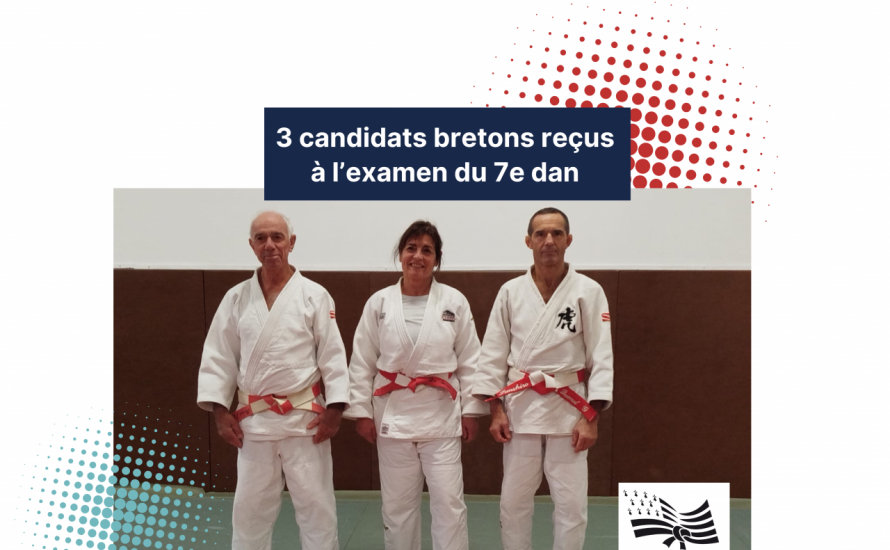 Trois candidats bretons reçus à l’examen du 7e dan