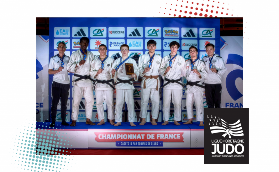 Championnat de France par équipes cadets – 1ère Division : le CPB Rennes Judo monte sur le podium